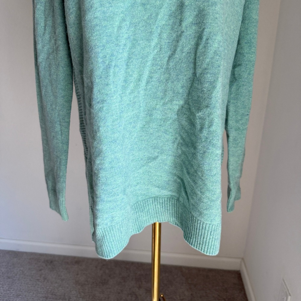 NWT Sofia Cashmere‎ Womens Seafoam Green 100% Cashmere Crewneck Sweater Medium - Picture 3 of 7
